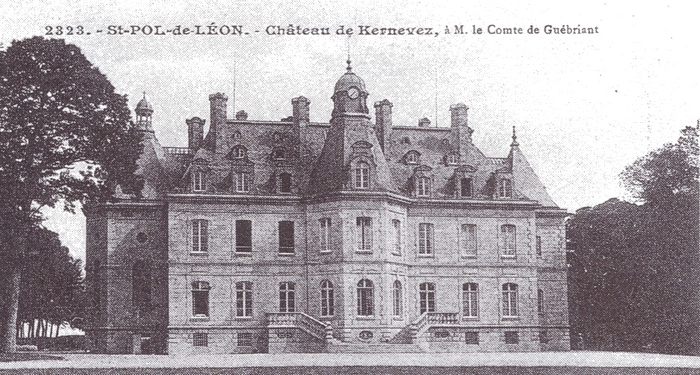 Château de Kernevez - Tiré de l'ouvrage Deux Siècles de Vènerie à travers la France - H. Tremblot de la Croix et B. Tollu (1988)